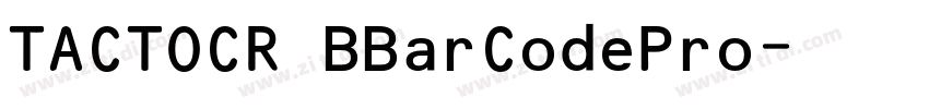 TACTOCR BBarCodePro字体转换